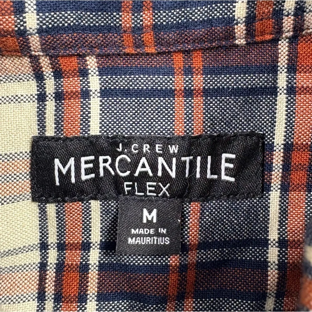 J. Crew Factory Men’s Merchantile Flex Plaid Button Down Shirt | Size M